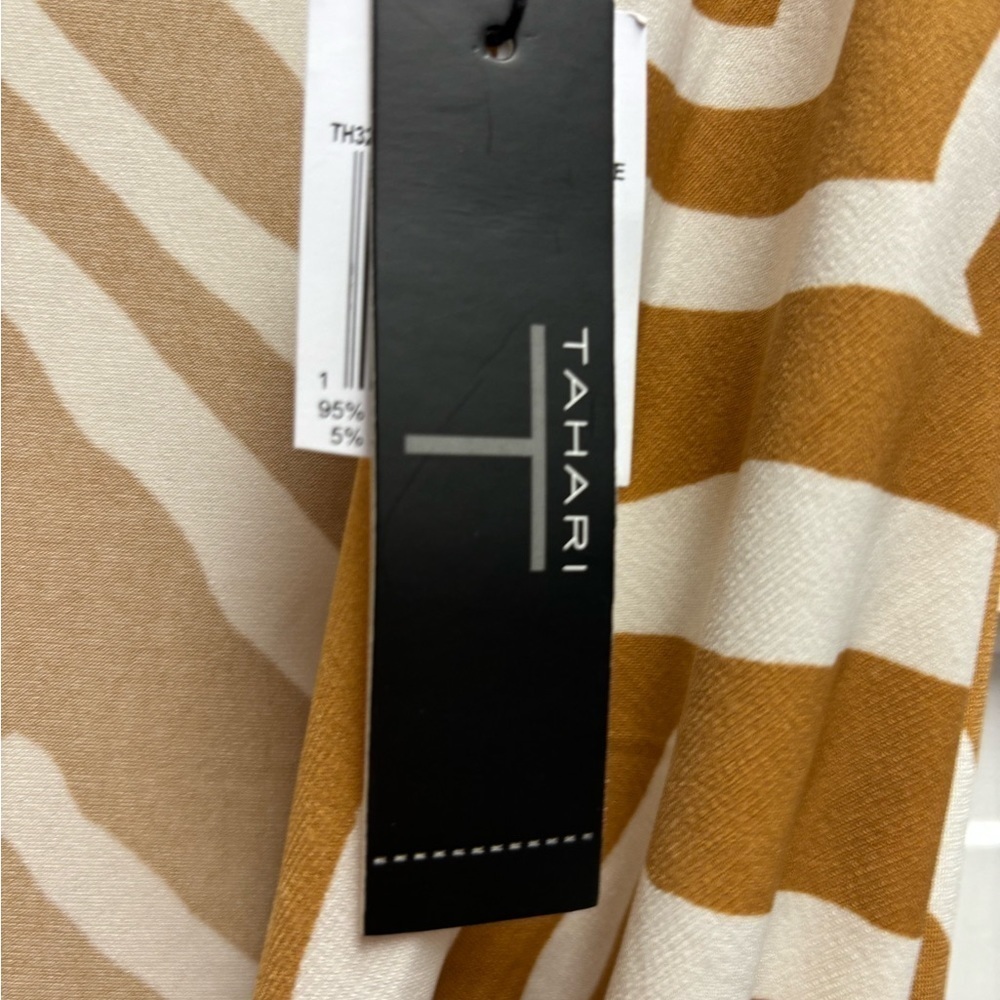 xNot Available Tahari Sleeveless Zebra Print V-Neck Professional Blouse Sm - Picture 4 of 9